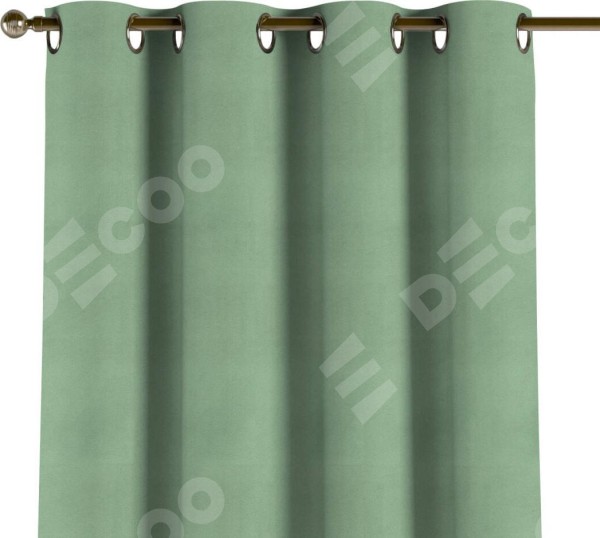 Комплект штор на люверсах бархат оливковый