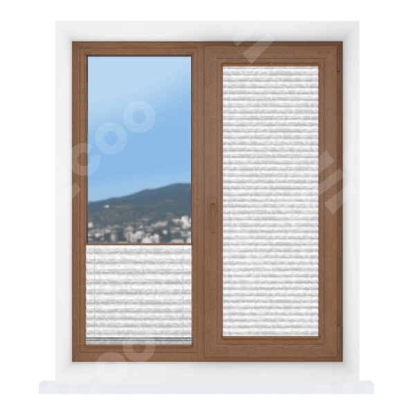 Штора плиссе Зимние чары белый