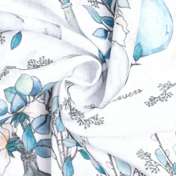 Комплект штор для кухни с подхватами Flower mood 145х180см-2 шт., 100% п/э