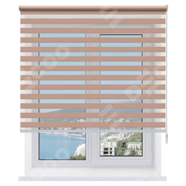 Рулонная штора День-ночь Metalic золото