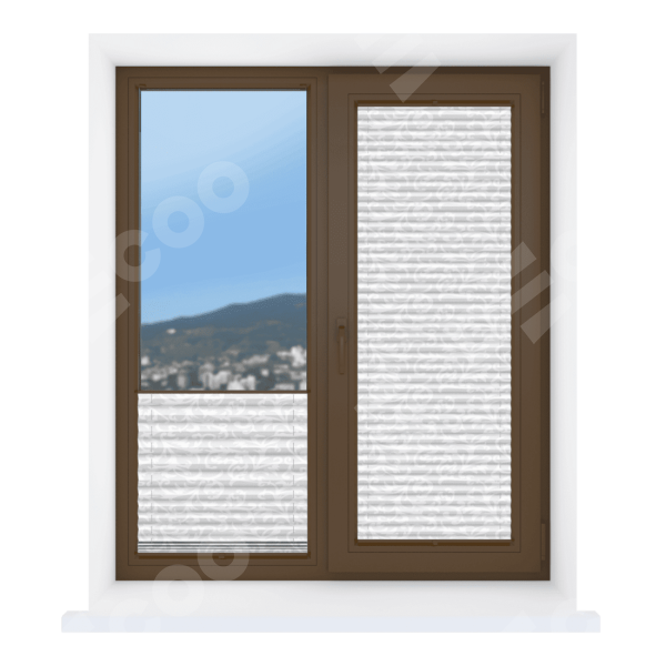 Штора плиссе Зимние чары белый