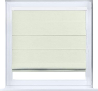 Римская штора «Кортин» кассетная, ткань вельвет молочный