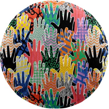 Подушка круглая Cortin «Коллаж поп-арт»