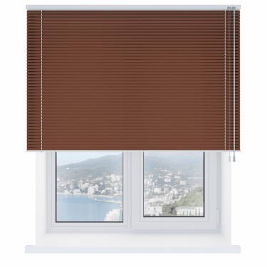 Горизонтальные жалюзи 117 коричневые