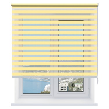 Рулонная штора День-ночь Basic желтый