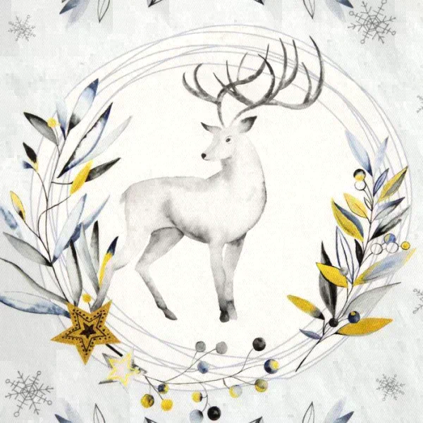 Новогоднее полотенце "Этель" Snow animals 40х73 см, 100% хл, саржа 190 гр/м2