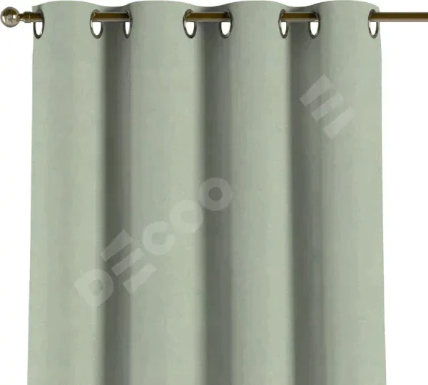 Комплект штор на люверсах блэкаут однотонный светло-серый