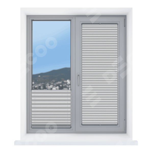 Штора плиссе ткань Виват жемчужный