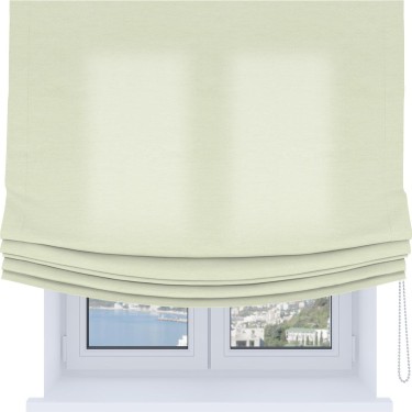 Римская штора Soft с мягкими складками, ткань вельвет молочный