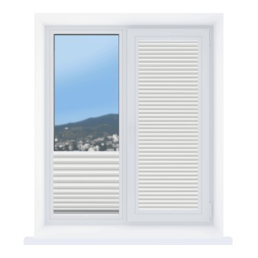 Штора плиссе Эко белый