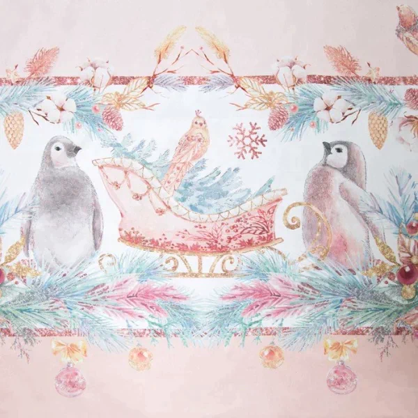 Набор столовый "Pink magic" скат.150х220см +/-3см с ГМВО, салф.40х40см-12шт, хл100%