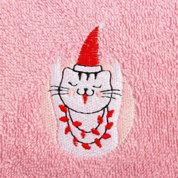 Набор полотенец "Merry catmas" 30х60 см-2 шт, хлопок 340гр/м2