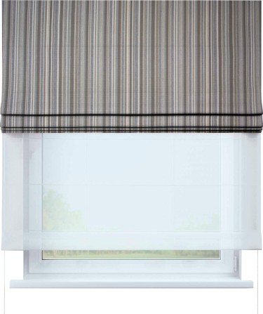 Римская штора «Кортин» день-ночь, ткань «Горизонт День»