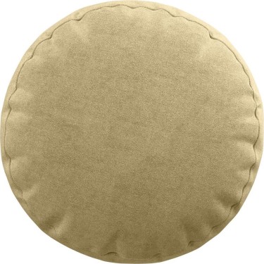 Подушка круглая «Кортин» канвас бежевый