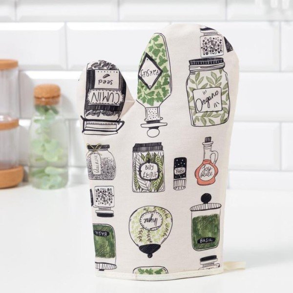 Варежка-прихватка "Этель" Kitchenware  20х27см,100% х/л, саржа 190 г/м2