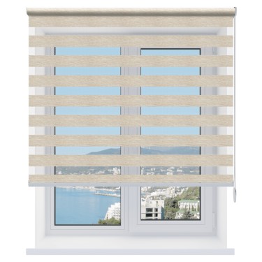 Рулонная штора День-ночь Dalin кремовый