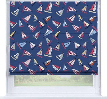 Римская штора «Кортин» на створку «Морское приключение»