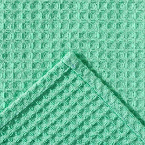 Полотенце вафельное Этель 70*140 см. цв.нежный лайм, 100% хл, пл 240 г/м2