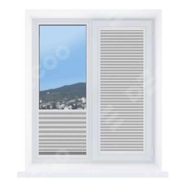 Штора плиссе ткань Виват жемчужный