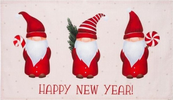 Новогоднее полотенце Этель "Santa Claus" 40x73 см, 100%хл, репс 210 г/м2