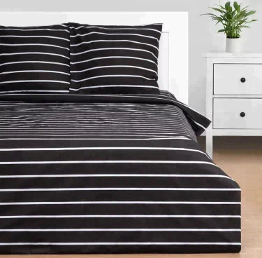Постельное бельё Этель 2 сп Black stripes 175х215 см, 200х220 см, 70х70 см-2 шт, 100% хлопок, поплин