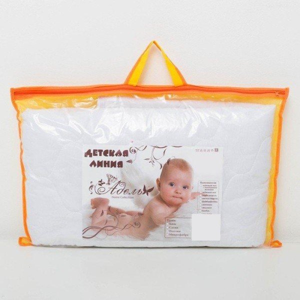 Одеяло АДЕЛЬ Эконом 104х140см, цвет МИКС, Алое-Вера облег., 150г/м, пэ100%