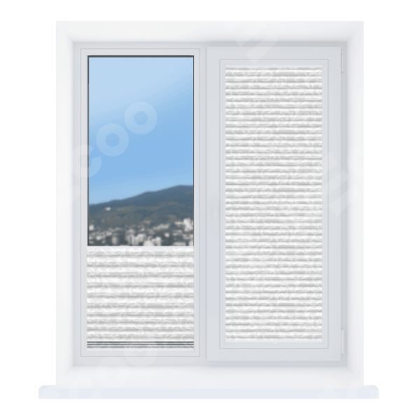 Штора плиссе Зимние чары белый