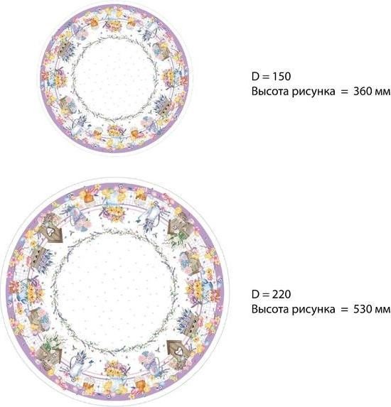 Скатерть "Этель" Spring easter d=149 см +/-3см, 100% хл, саржа 190 гр/м2