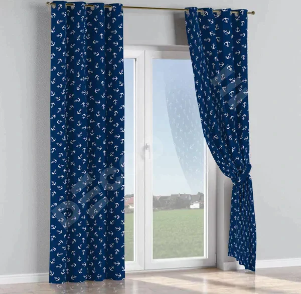 Комплект штор на люверсах «Морские якори»