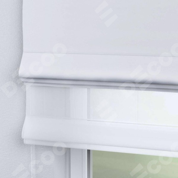 Римская штора «Кортин» день-ночь, ткань вельвет дымчато-белый