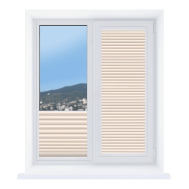 Штора плиссе ткань Жемчуг светло-розовый