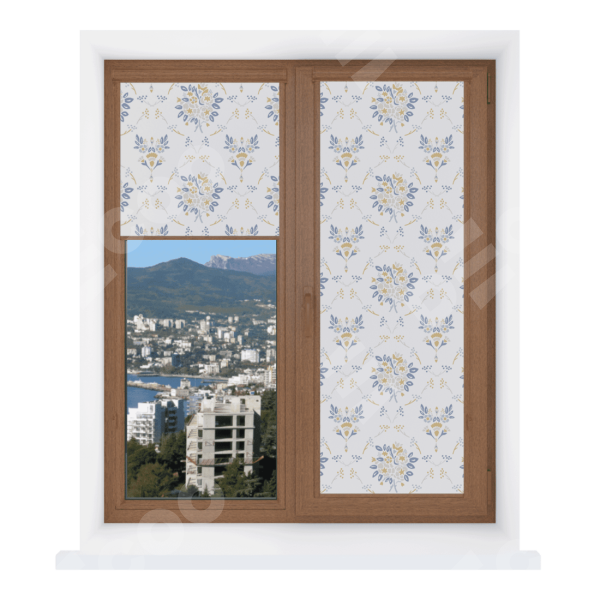 Рулонная штора Уни 2 с принтом Французский цветок