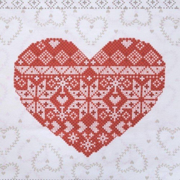 Постельное бельё "Этель" 1.5 сп Heart 143*215 см, 150*214 см, 70*70 см -2 шт, 100% хл, бязь