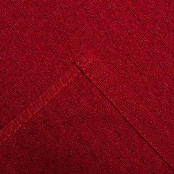 Полотенце 30*30 см, Элиза, красный, 200 гр/м, вафля, хл