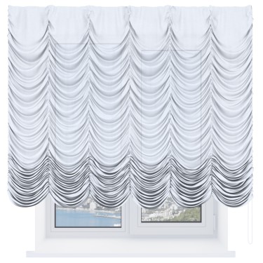 Французская штора «Cortin», лён белоснежный