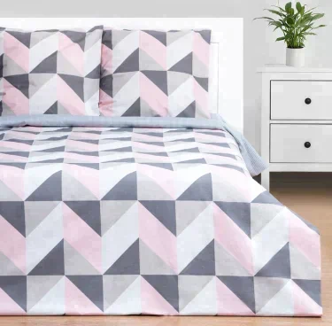 Постельное бельё Этель 1.5 сп Pink illusion 143х215 см, 150х214 см, 70х70 см - 2 шт, бязь 125 г/м2