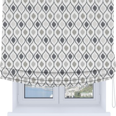 Римская штора Soft с мягкими складками, «Мечта востока серый»