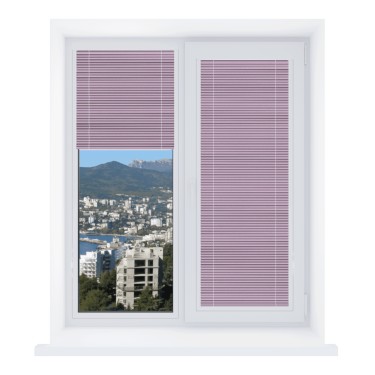 Горизонтальные жалюзи 490 розовый металлик