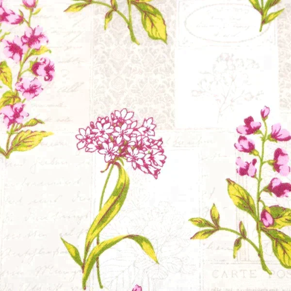 Полотенце  45х60 см, Романтика, рогожка, 170 гр/м2, хлопок 100%