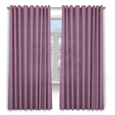 Шторы 2 шт, вельвет, цвет лиловый, от 40 см